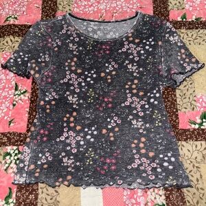 American Eagle Waffle Baby Tee